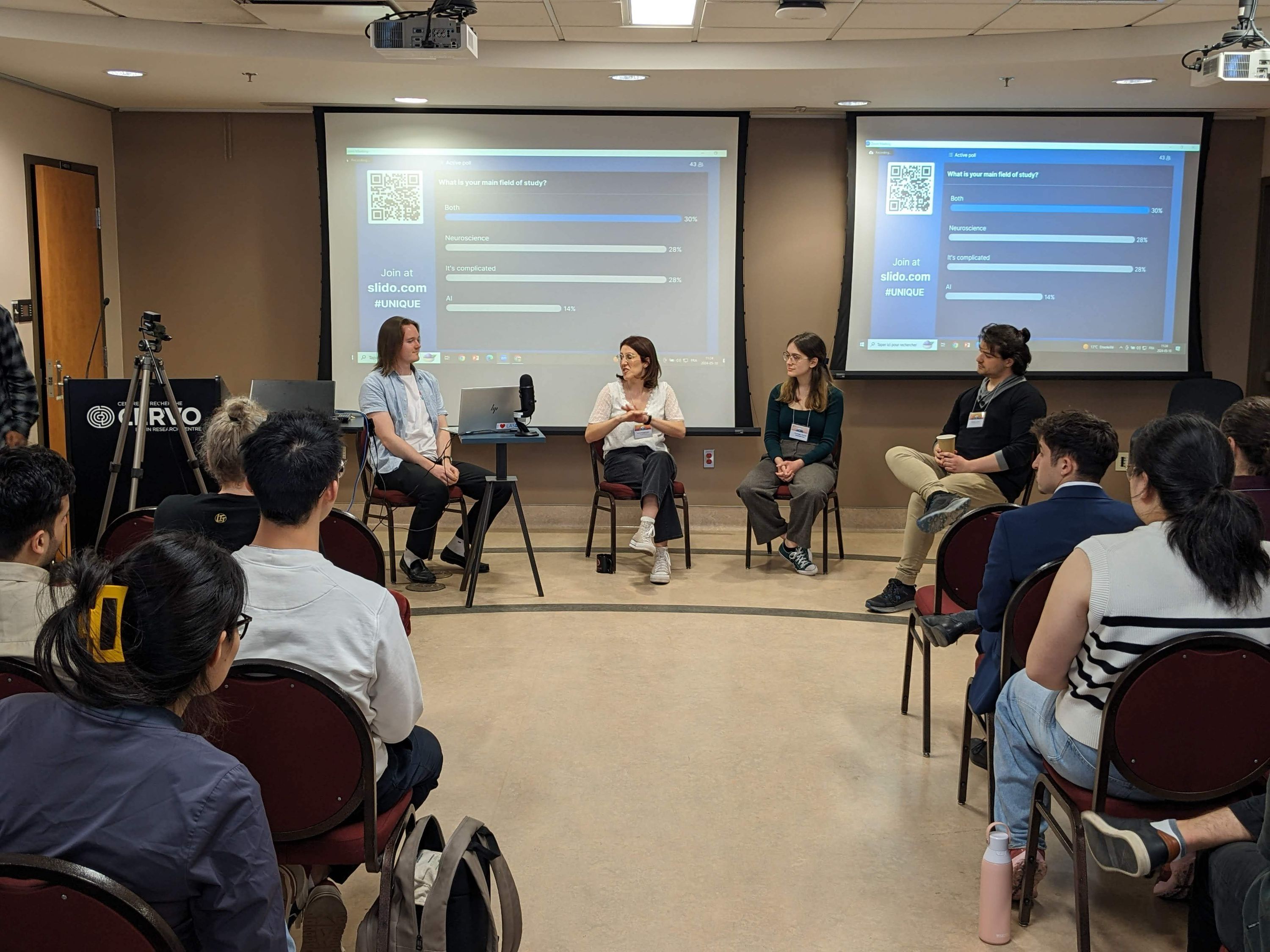 Image of panelists taken during the panel discussion